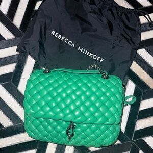 Rebecca Minkoff The Edie Woven Flap - Green